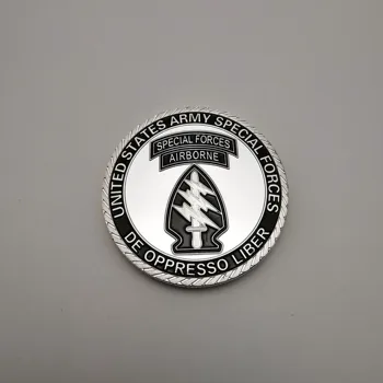United States Army Special Forces Silver Plated Coin USA Military Airborne Commemorative Silver Coins
United States Army Special Forces Silver Plated Coin USA Military Airborne Commemorative Silver Coins