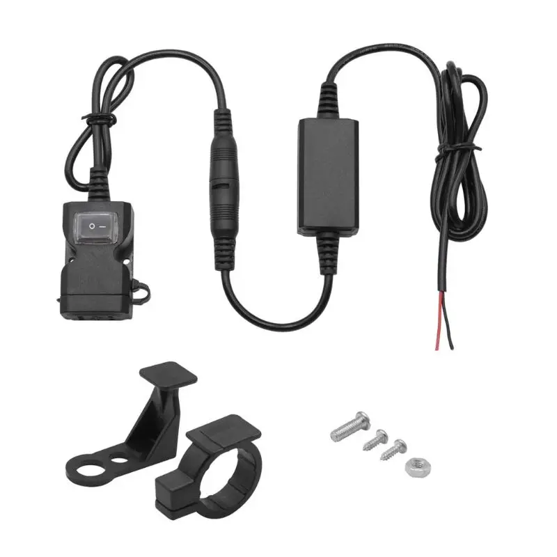 Waterproof Waterproof 12V-24V Motorbike Motorcycle Handlebar Mirror Power Supply with ON OFF Switch Dual USB Charger Adapter for
Waterproof Waterproof 12V-24V Motorbike Motorcycle Handlebar Mirror Power Supply with ON OFF Switch Dual USB Charger Adapter for