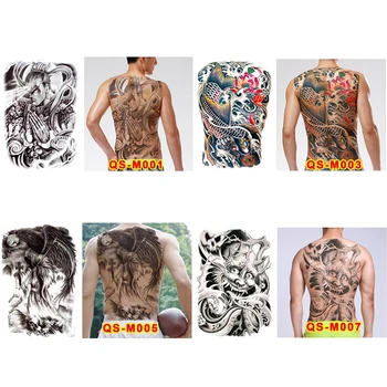 1 Sheet Tattoo Stickers New Designs Fish Ghost Buddha Waterproof Temporary Flash Tattoos Full Back Chest Body Tattoo Stricker
1 Sheet Tattoo Stickers New Designs Fish Ghost Buddha Waterproof Temporary Flash Tattoos Full Back Chest Body Tattoo Stricker