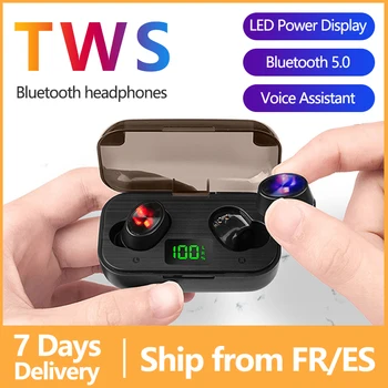 Mini Wireless Earphone Bluetooth 5.0 TWS Headset LED Dispaly Wireless Earphones for Android/IOS Earbuds Noise Cancelling Headset
Mini Wireless Earphone Bluetooth 5.0 TWS Headset LED Dispaly Wireless Earphones for Android/IOS Earbuds Noise Cancelling Headset