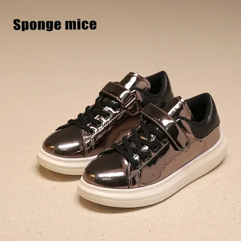 New Spring Autumn Kids Casual Shoes Fashion Children Sneakers Bright PU Leather For Boy Girl Baby Breathable Sport Running Shoes 
New Spring Autumn Kids Casual Shoes Fashion Children Sneakers Bright PU Leather For Boy Girl Baby Breathable Sport Running Shoes