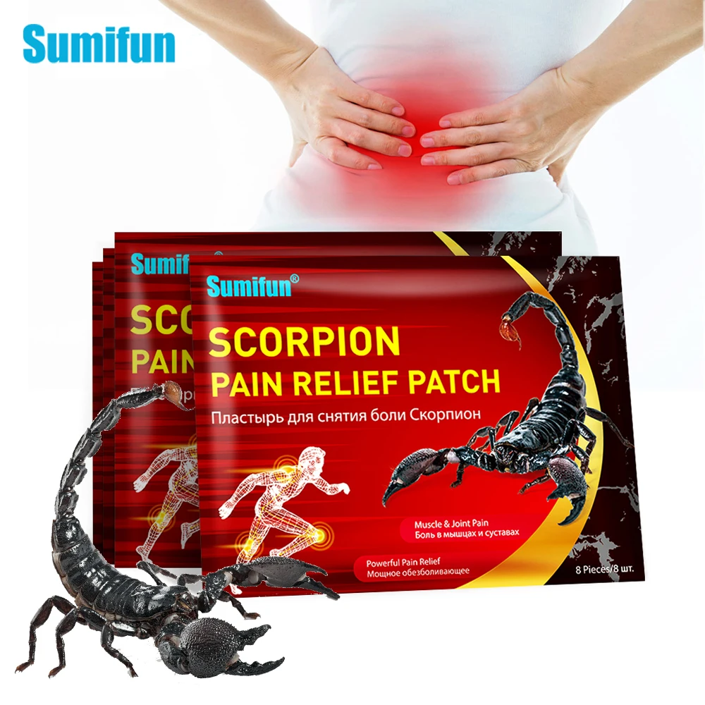 8pcs Scorpion Venom Medical Plaster Arthritis Joint Back Knee Neck Shoulder Pain Relief Patch Analgetic Balm Paste Sticker
8pcs Scorpion Venom Medical Plaster Arthritis Joint Back Knee Neck Shoulder Pain Relief Patch Analgetic Balm Paste Sticker