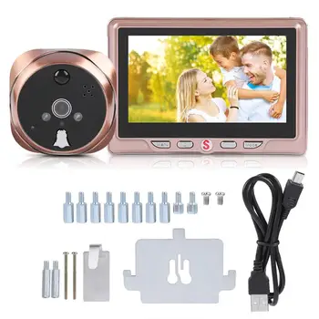 

4.3inch LCD Peephole Message-function Camera Doorbell Electronic Motion Detection Viewer Built-in battery