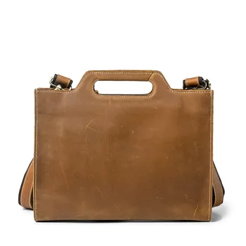 Small Office Bags for Men Natural Crazy Horse Leather Briefcase A4 Document Work Bag Casual Genuine Leather Shoulder Bags Maleta
Small Office Bags for Men Natural Crazy Horse Leather Briefcase A4 Document Work Bag Casual Genuine Leather Shoulder Bags Maleta