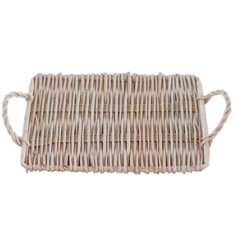 Wicker Rattan Square Storage Tray Multi-Function Binaural Fruit Tray Ecological Natural Dessert Bread Tray
Wicker Rattan Square Storage Tray Multi-Function Binaural Fruit Tray Ecological Natural Dessert Bread Tray