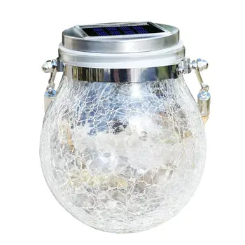 Solar Crack Hanging Light Round glass jar lamp Outdoor courtyard decoration tree lamp copper wire lamp
Solar Crack Hanging Light Round glass jar lamp Outdoor courtyard decoration tree lamp copper wire lamp