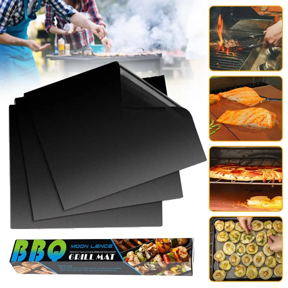 2pcs 40 * 33cm BBQ Mat Barbecue Outdoor Baking Non-stick Pad Reusable Cooking Plate For Party Grill Mat Tools BBQ Accessories
2pcs 40 * 33cm BBQ Mat Barbecue Outdoor Baking Non-stick Pad Reusable Cooking Plate For Party Grill Mat Tools BBQ Accessories