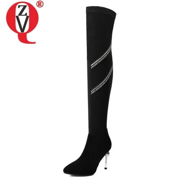 ZVQ winter new fashion sexy over knee boots outside super high heels pointe toe slip-on women shoes drop shipping size 33-41
ZVQ winter new fashion sexy over knee boots outside super high heels pointe toe slip-on women shoes drop shipping size 33-41