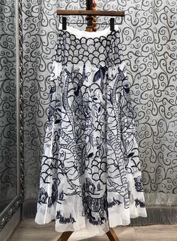 2020 Spring and Summer New Women's Elastic Waist Embroidery Pattern Printing Decorative Long Skirt 418
2020 Spring and Summer New Women's Elastic Waist Embroidery Pattern Printing Decorative Long Skirt 418