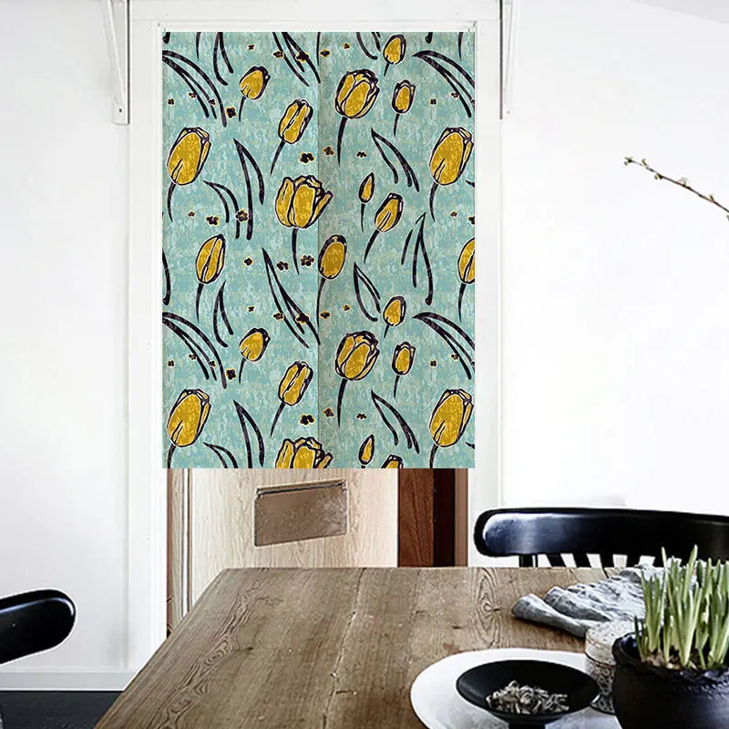Japanese Noren Door Curtain Simplicity Ldyllic Flowers Fengshui For Kitchen Bedroom Restaurant Decor Polyester Hanging Curtains
Japanese Noren Door Curtain Simplicity Ldyllic Flowers Fengshui For Kitchen Bedroom Restaurant Decor Polyester Hanging Curtains