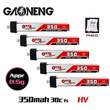 5PCS GAONENG GNB 350mAh 3.8V 30C/60C HV Lipo Battery PH2.0 Plug For US65 UK65 Inductrix FPV Beta65S UR65 Mobula 7 Whoop Drone
5PCS GAONENG GNB 350mAh 3.8V 30C/60C HV Lipo Battery PH2.0 Plug For US65 UK65 Inductrix FPV Beta65S UR65 Mobula 7 Whoop Drone