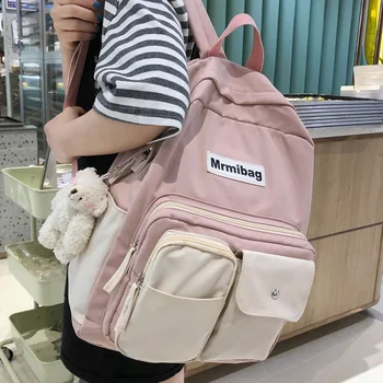 EnoPella Women Nylon Backpack Waterproof School Bags For Teenage Girs Multi Pocket Men Black Female Travel Rucksack Mochila 
EnoPella Women Nylon Backpack Waterproof School Bags For Teenage Girs Multi Pocket Men Black Female Travel Rucksack Mochila