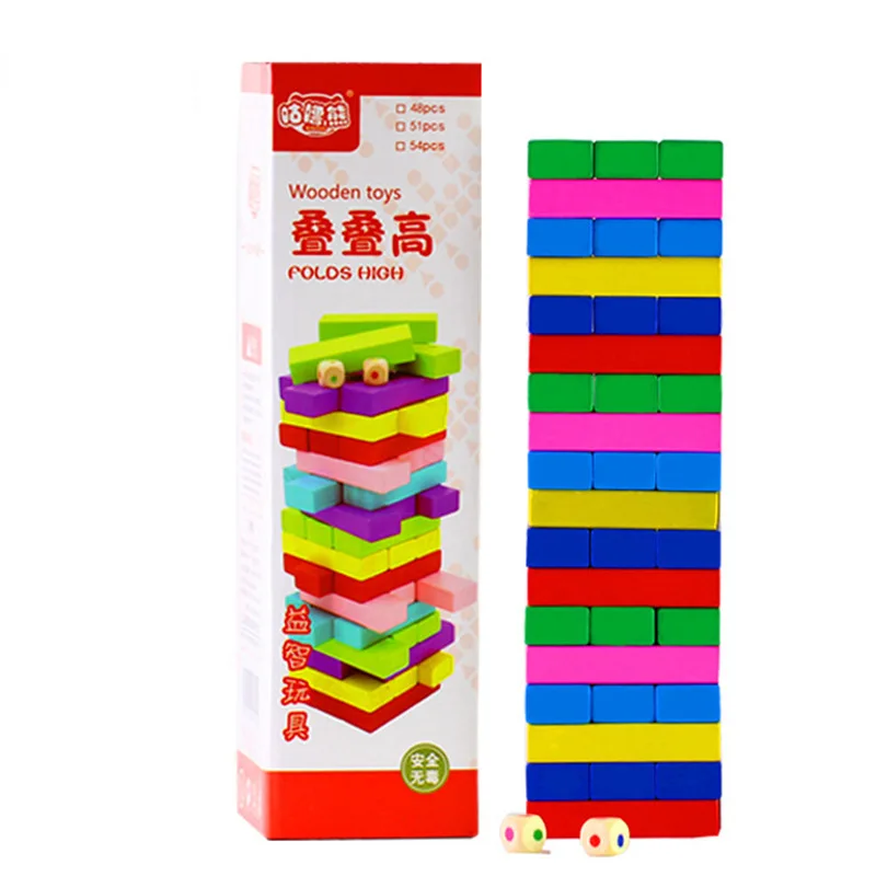 Wood Board Game Toy 48 Piece Primary Color Bricks Pro Building Blocks DIY Educational Assembling Theaceae Color Jenga
Wood Board Game Toy 48 Piece Primary Color Bricks Pro Building Blocks DIY Educational Assembling Theaceae Color Jenga