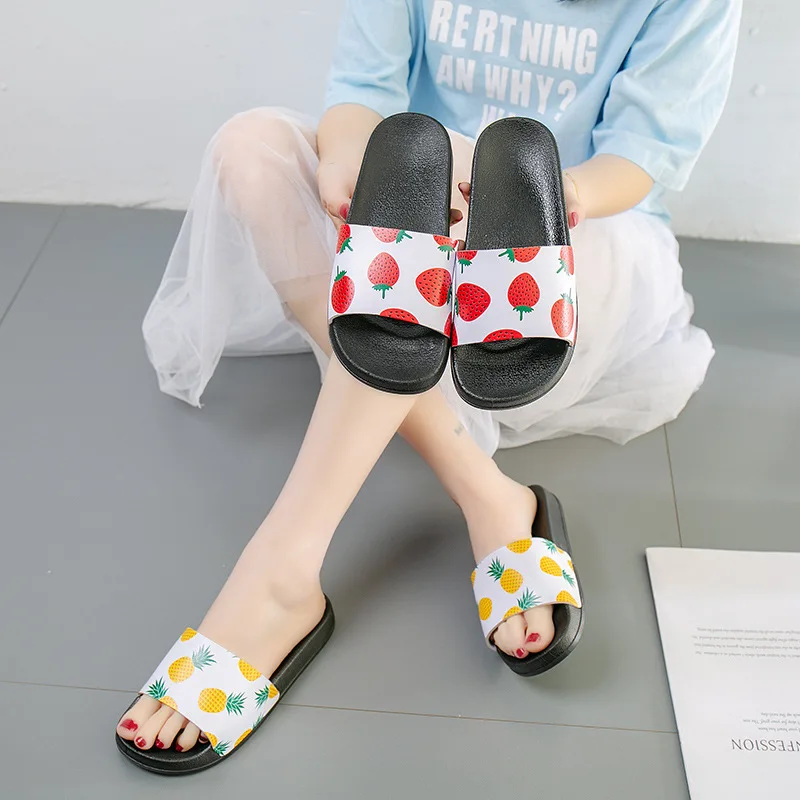2019 Douyin Printed Strawberry Pineapple Slipper Women's New Style Cute Travel Holiday Beach A- line Sandals Women's
2019 Douyin Printed Strawberry Pineapple Slipper Women's New Style Cute Travel Holiday Beach A- line Sandals Women's