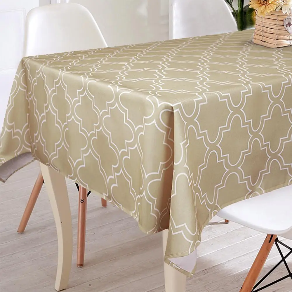 VCVCOO Geometric Printed Polyester Waterproof Table Cloth Elegant Khaki Dining Table Cover for Kitchen toalha de mesa Tablecloth
VCVCOO Geometric Printed Polyester Waterproof Table Cloth Elegant Khaki Dining Table Cover for Kitchen toalha de mesa Tablecloth