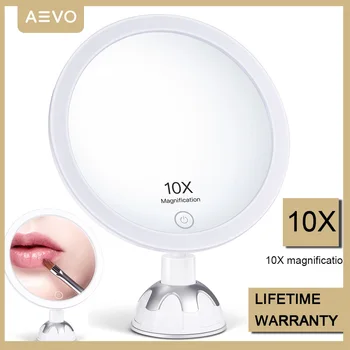 AEVO Mirror with Light 10X Magnifying Make up Mirror Lighted 30 LED Mirror 3 Light Modes 360 Makeup Mirrors Wife Christmas Gifts
AEVO Mirror with Light 10X Magnifying Make up Mirror Lighted 30 LED Mirror 3 Light Modes 360 Makeup Mirrors Wife Christmas Gifts
