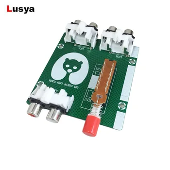 RCA audio selection switching board 2 input 1output computer mobile phone audio source signal switcher T1421
RCA audio selection switching board 2 input 1output computer mobile phone audio source signal switcher T1421