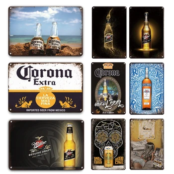 Rusty Beer Poster Metal Tin Sign Vintage Corona Sign Wall Stickers Bar Decorative Plaque Retro Kitchen Home Art Wall Decoration
Rusty Beer Poster Metal Tin Sign Vintage Corona Sign Wall Stickers Bar Decorative Plaque Retro Kitchen Home Art Wall Decoration