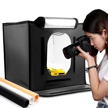 LED Folding Photo Studio Softbox Lightbox 40*40 light Tent with white yellow black background Accessories box light 
LED Folding Photo Studio Softbox Lightbox 40*40 light Tent with white yellow black background Accessories box light