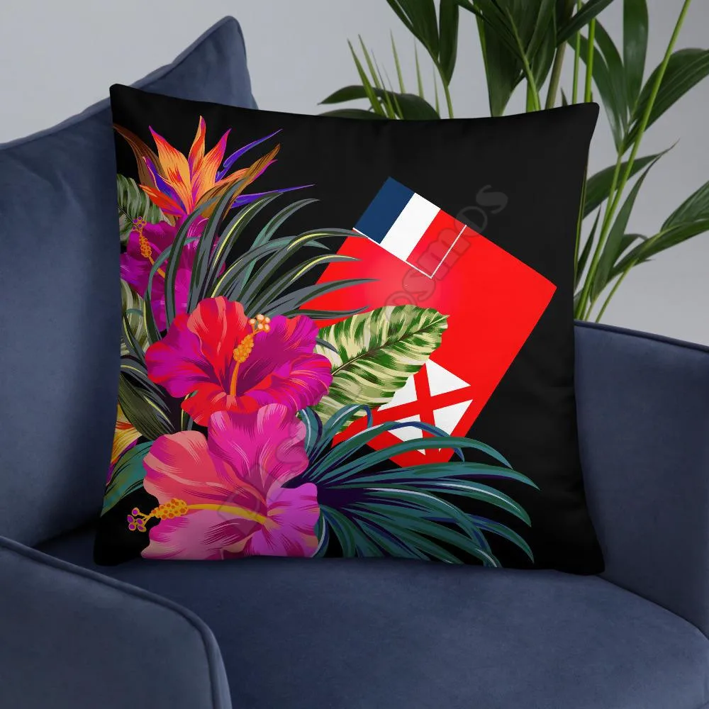 

Базовая полинезийская Подушка Wallis and Futuna, наволочки в виде тропического букета, наволочка для подушки, украшение для дома