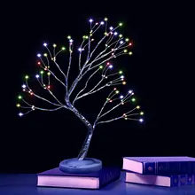 Bonsai Tree Light DIY LED Desk Tree Lamp with Remote Control 16 Color 36 LED Crack Shaped lamp Adjustable Branches Desk Table D
Bonsai Tree Light DIY LED Desk Tree Lamp with Remote Control 16 Color 36 LED Crack Shaped lamp Adjustable Branches Desk Table D