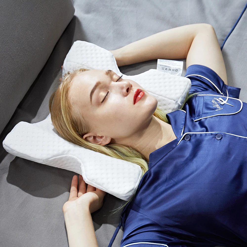 Memory Foam Pillow Neck Protection Zero Pressure Slow Rebound Memory Foam Bridge Shaped Pillow Health Cervical Sleep Bedding
Memory Foam Pillow Neck Protection Zero Pressure Slow Rebound Memory Foam Bridge Shaped Pillow Health Cervical Sleep Bedding