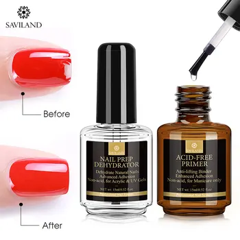 SAVILAND Professional Natural Nail Prep Dehydrate & Bond Primer Nail Protein Bond Bonding for Gel Nail Polish Top Base Coat
SAVILAND Professional Natural Nail Prep Dehydrate & Bond Primer Nail Protein Bond Bonding for Gel Nail Polish Top Base Coat