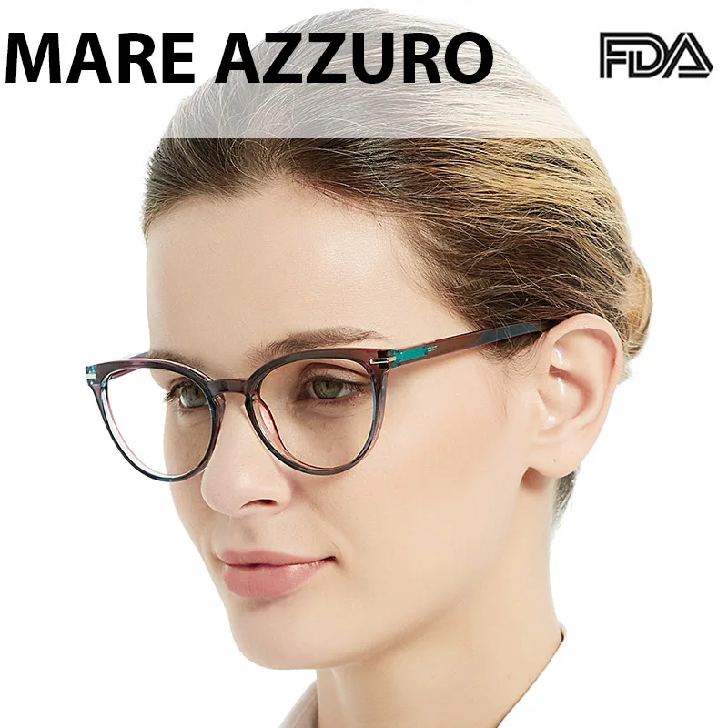MARE AZZURO Reading Glasses Women Cat Eyes Presbyopic Glass Gradient Transparent Eyewear Frame 0 +1 +1.5 +2.0 To +4.0 SR8100-JW
MARE AZZURO Reading Glasses Women Cat Eyes Presbyopic Glass Gradient Transparent Eyewear Frame 0 +1 +1.5 +2.0 To +4.0 SR8100-JW