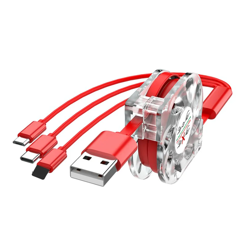 Multi-function Three-in-one Portable Data Cable for Samsung S10 S9 S8 Plus C-type Practical Retractable Micro USB Charging Cable
Multi-function Three-in-one Portable Data Cable for Samsung S10 S9 S8 Plus C-type Practical Retractable Micro USB Charging Cable