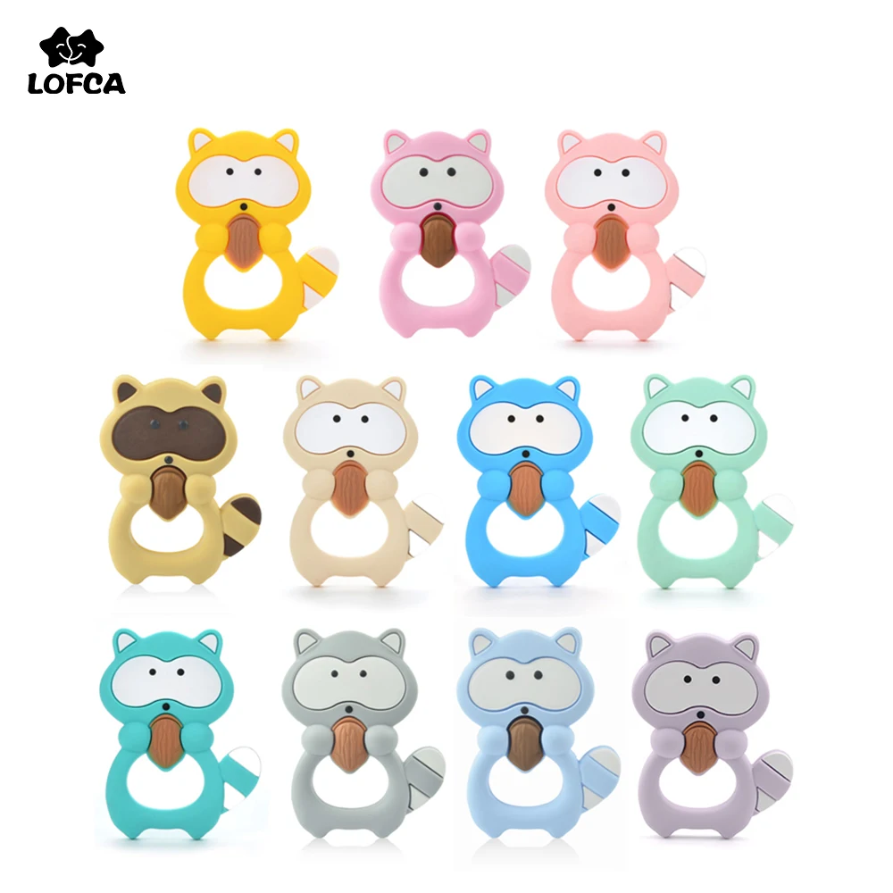 LOFCA Silicone Raccoon Teether for teeth Nursing Cartoon Pacifier Accessories BPA Free Food Grade For Baby Toys DIY Bracelet
LOFCA Silicone Raccoon Teether for teeth Nursing Cartoon Pacifier Accessories BPA Free Food Grade For Baby Toys DIY Bracelet