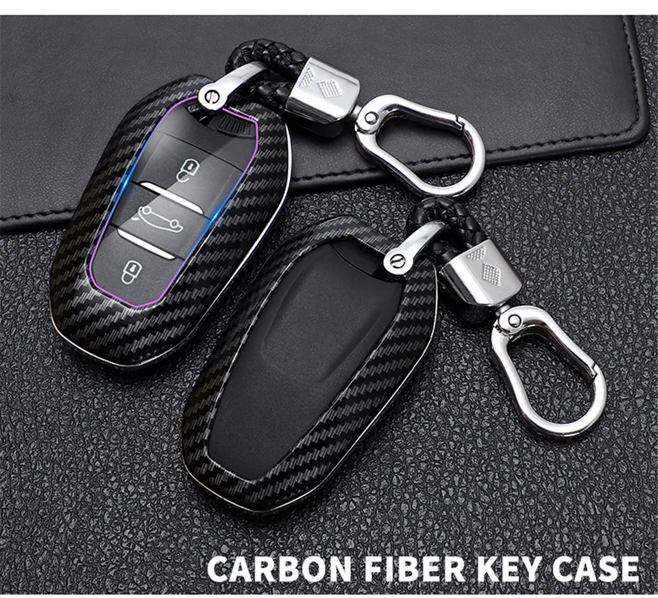Shell Cover Holder Car Key Fob Case 5008 DS5 DS6 For Peugeot 208 DS3 For Citroen C4 C5 X7 C4L C6 C3-XR 3008 4008 Accessories