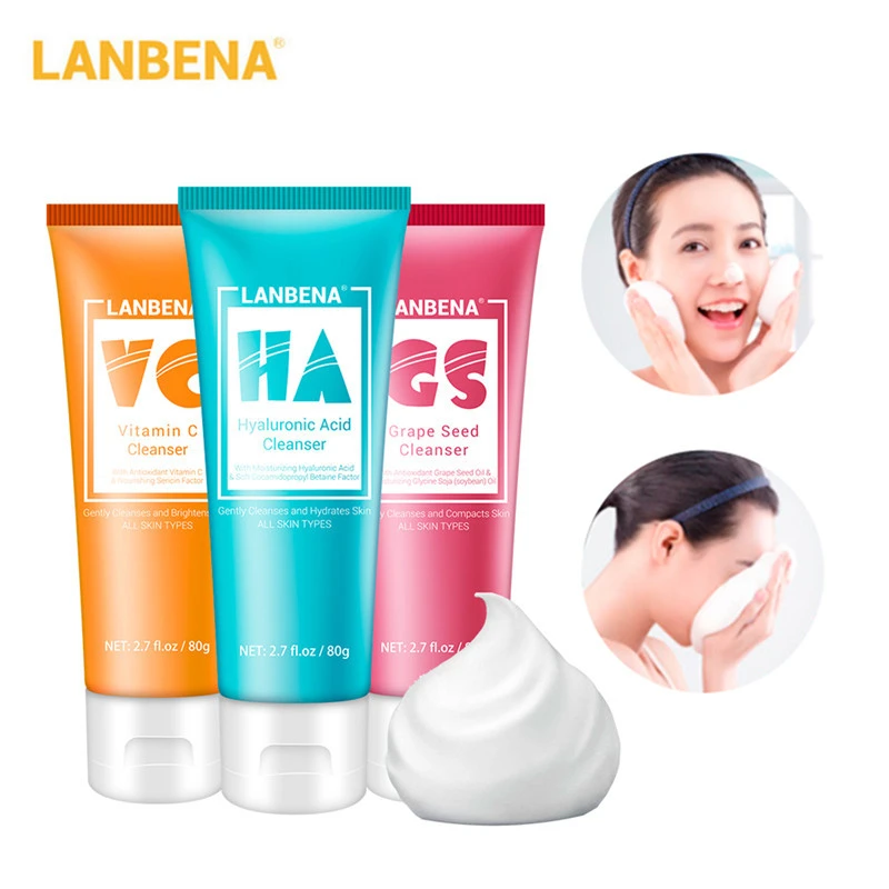 LANBENA Facial Cleanser Face Wash Foam Face Cleansing Face Scrub Moisturizing Deep Cleansing Oil Control Shrink Pore Facial Care
LANBENA Facial Cleanser Face Wash Foam Face Cleansing Face Scrub Moisturizing Deep Cleansing Oil Control Shrink Pore Facial Care