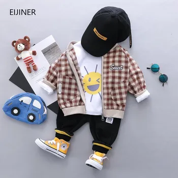 Three-piece Baby Suit Baby Children's Clothing Boys Spring and Autumn Clothing Infant Boys Zipper Baseball Jacket Boys' Clothing
Three-piece Baby Suit Baby Children's Clothing Boys Spring and Autumn Clothing Infant Boys Zipper Baseball Jacket Boys' Clothing
