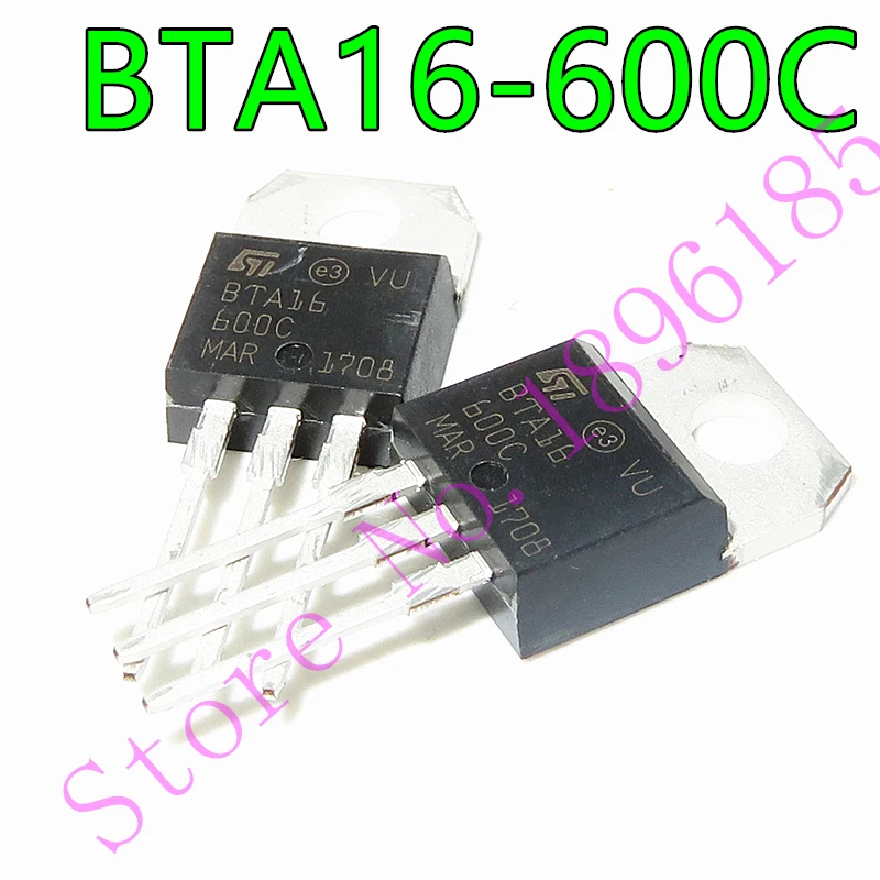 

The new BTA16-600C BTA16600C 16A 600V bidirectional silicon TO-220 16 A Snubberless, logic level and standard Triacs