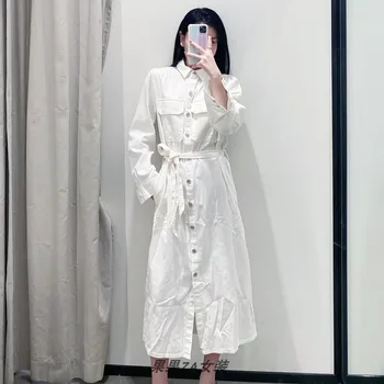 2020 New Spring Fashion Women's Denim Dress Solid Color Casual Ladies Dress Long Sleeve Wild Fashion Women Clothing
2020 New Spring Fashion Women's Denim Dress Solid Color Casual Ladies Dress Long Sleeve Wild Fashion Women Clothing