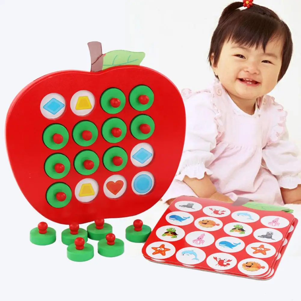Wooden Apple Board 3D Puzzle Memory Matching Chess Game Educational Early Learning toys Kids Baby Toy
Wooden Apple Board 3D Puzzle Memory Matching Chess Game Educational Early Learning toys Kids Baby Toy