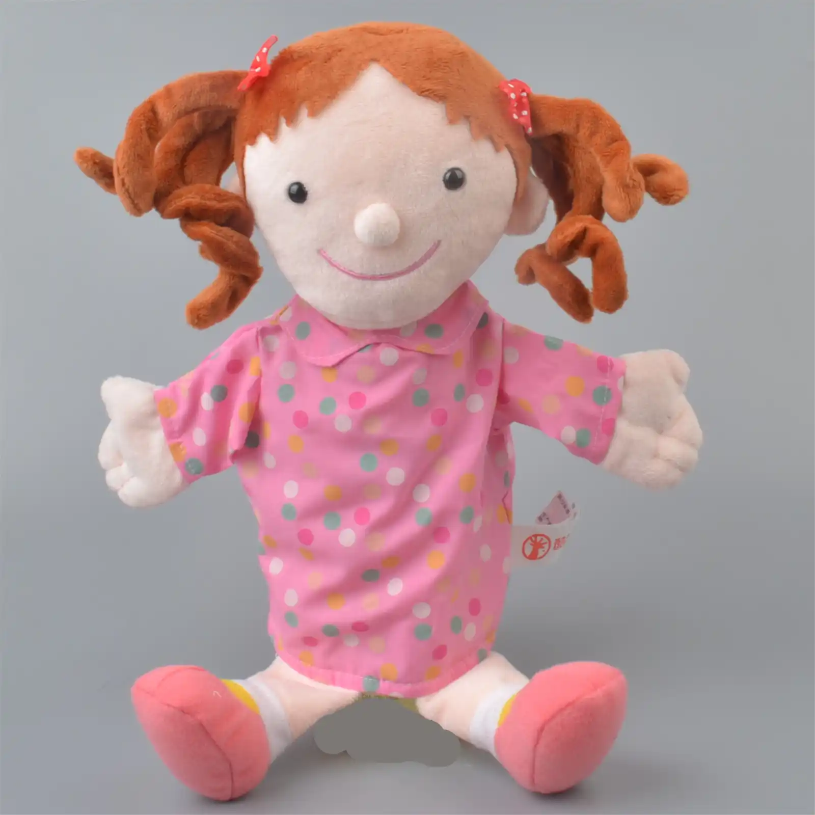 30cm family puppets set plush baby toy boys girls finger puppets