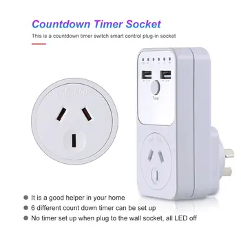 AU Plug Countdown Timer Switch Smart Control Plug-In Socket Auto Shut Off Outlet Automaticl Turn Off Electronic Device
AU Plug Countdown Timer Switch Smart Control Plug-In Socket Auto Shut Off Outlet Automaticl Turn Off Electronic Device