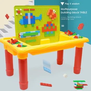 Baby Study Escritorio Early Learning Toys DIY Multifunction Study Desk Table Building Blocks Toys Large Plate Particles Toys
Baby Study Escritorio Early Learning Toys DIY Multifunction Study Desk Table Building Blocks Toys Large Plate Particles Toys