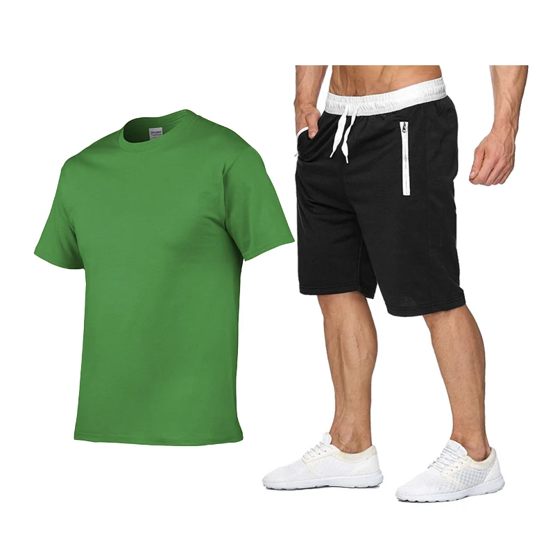2019 New Solid color T Shirt Mens Shirts+Shorts Two Pieces 100% cotton T-shirts Summer Skateboard Tee Boy Skate Tshirt Tops 
2019 New Solid color T Shirt Mens Shirts+Shorts Two Pieces 100% cotton T-shirts Summer Skateboard Tee Boy Skate Tshirt Tops