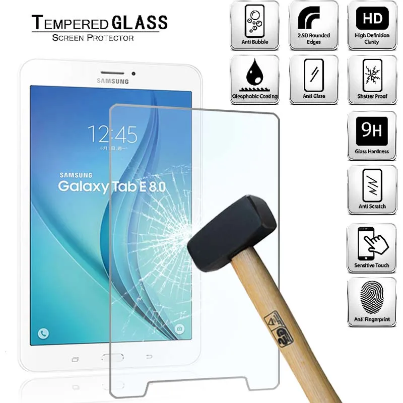 Tablet Tempered Glass Screen Protector Cover for Samsung Galaxy Tab E 8.0 SM-T377 Tablet Computer Screen Wear-Resistant
Tablet Tempered Glass Screen Protector Cover for Samsung Galaxy Tab E 8.0 SM-T377 Tablet Computer Screen Wear-Resistant