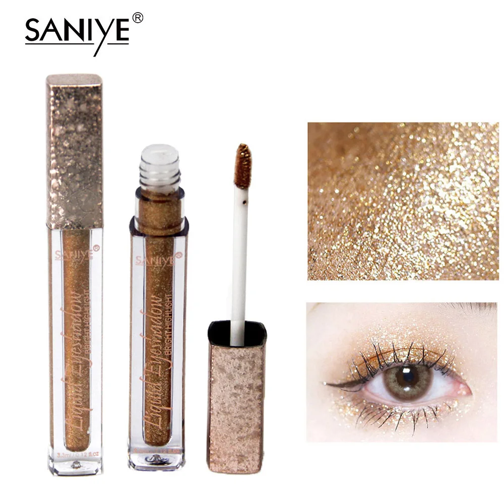 SANIYE Brand Liquid EyeShadow Glitter Long Lasting Shimmer Eye shadow Waterproof Professional Eye Makeup Cosmetics R1128
SANIYE Brand Liquid EyeShadow Glitter Long Lasting Shimmer Eye shadow Waterproof Professional Eye Makeup Cosmetics R1128