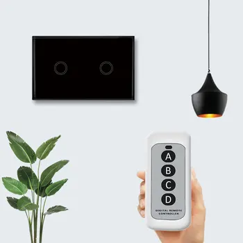 Touch Switch US Standard Panel Smart Touch Wall Light Switch 1/2/3 Gang 1 Way Crystal Glass Panel Touch Switch Remote Control
Touch Switch US Standard Panel Smart Touch Wall Light Switch 1/2/3 Gang 1 Way Crystal Glass Panel Touch Switch Remote Control