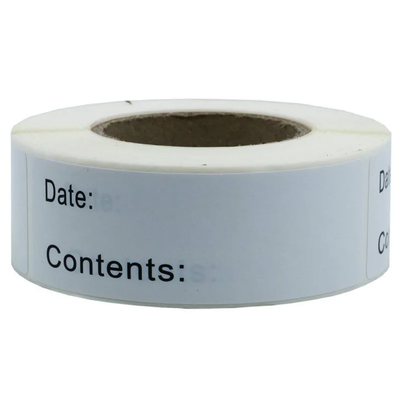 1 Roll Of 125 Pcs Self-Adhesive Removable Freezer Refrigerator Food Storage Paper Sticker Labels White 25X75Mm
1 Roll Of 125 Pcs Self-Adhesive Removable Freezer Refrigerator Food Storage Paper Sticker Labels White 25X75Mm