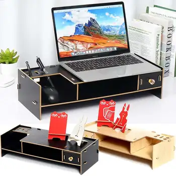 Multi-function Desktop Monitor Stand Computer Screen Riser Wood Shelf Plinth Strong Laptop Stand Desk Holder Monitor Stand
Multi-function Desktop Monitor Stand Computer Screen Riser Wood Shelf Plinth Strong Laptop Stand Desk Holder Monitor Stand
