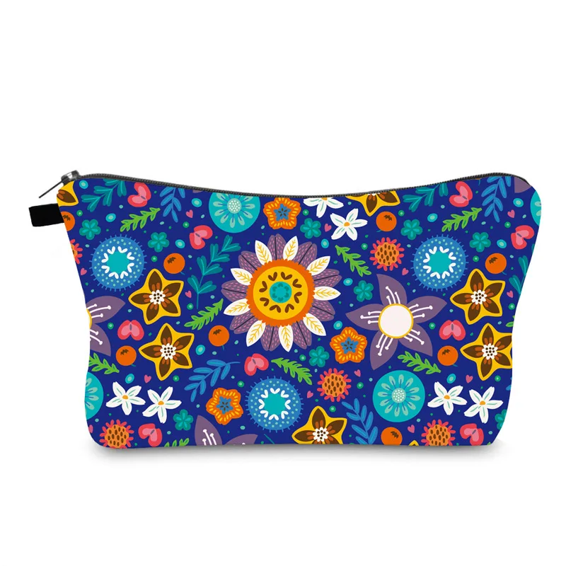 Portable Digital Printing Polyester Women's Waterproof Make-up Bag Flower Pattern Travel Wash Storage Bag Cosmetic Bag For Women
Portable Digital Printing Polyester Women's Waterproof Make-up Bag Flower Pattern Travel Wash Storage Bag Cosmetic Bag For Women