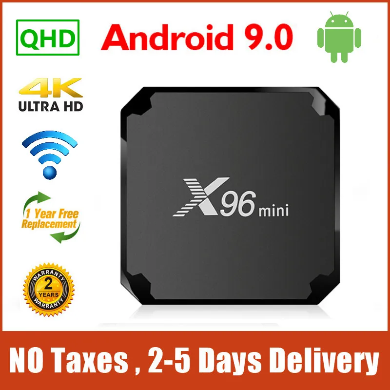 X96 Mini Smart Android 9.0 QHD TV Box 4K 1G 8G Amlogic S905W Quad Core 2.4G Wifi 2G 16G TV Box X96mini Tvbox Set top Box
X96 Mini Smart Android 9.0 QHD TV Box 4K 1G 8G Amlogic S905W Quad Core 2.4G Wifi 2G 16G TV Box X96mini Tvbox Set top Box
