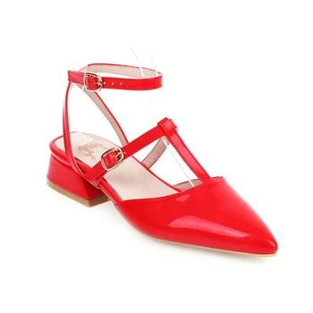2020 New Arrival Pointed Toe Chunky High Heels T-strap Summer Sandals Red Wedding Party Banquet Shoes Woman
2020 New Arrival Pointed Toe Chunky High Heels T-strap Summer Sandals Red Wedding Party Banquet Shoes Woman