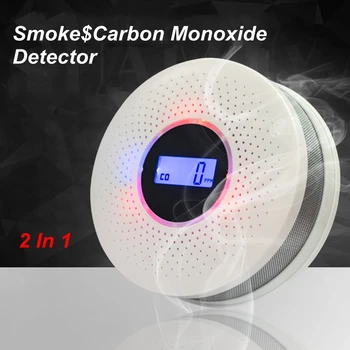 2 in 1 LCD Display Carbon Monoxide detector Smoke Combo Detector CO Alarm with LED Light Flashing Sound Warning for home safety
2 in 1 LCD Display Carbon Monoxide detector Smoke Combo Detector CO Alarm with LED Light Flashing Sound Warning for home safety