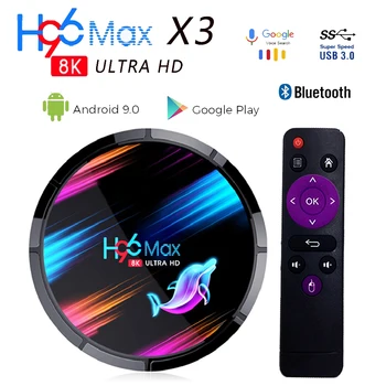 Android 9.0 H96 MAX X3 1000M Smart TV Box Amlogic S905X3 8K 4GB 128GB 64GB 2.4G&5G Wifi BT 4K Media Playe Andriod TV Set Top Box
Android 9.0 H96 MAX X3 1000M Smart TV Box Amlogic S905X3 8K 4GB 128GB 64GB 2.4G&5G Wifi BT 4K Media Playe Andriod TV Set Top Box